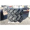 Image 1 : GoodYear set of 23.1x26 rice tires on JD combine rims, 8stud holes