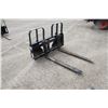 Image 1 : Walco 5500Lb pallet forks, 48" tines, SS hookup, New and Unused
