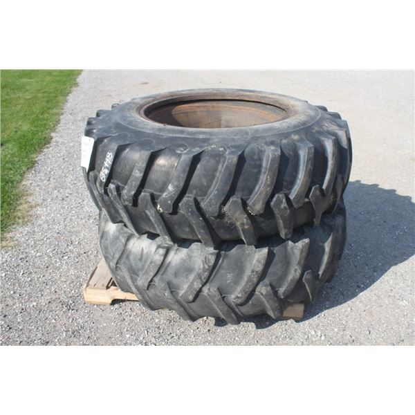 2 rear 18.4-30 tractor tires with tubes