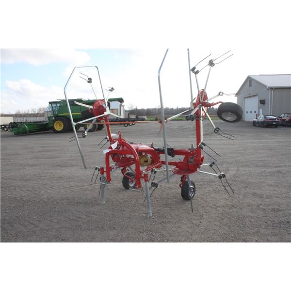 18'4", 4 basket hay tedder, hyd. Fold