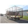 Image 6 : Meyers 18' steel thrower wagon, flared top
