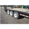 Image 15 : B & B fifth wheel gooseneck flatbed trailer, triaxle, 34'  main deck with 4' beavertail
