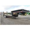 Image 3 : B & B fifth wheel gooseneck flatbed trailer, triaxle, 34'  main deck with 4' beavertail