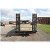 Image 6 : B & B fifth wheel gooseneck flatbed trailer, triaxle, 34'  main deck with 4' beavertail