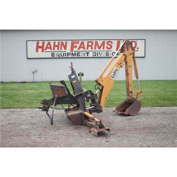 Kelly B60 3pth backhoe attachment, pto hydraulic drive, 18" bucket