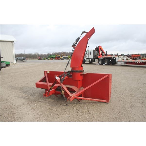Agritrend 9' double auger snowblower, hydraulic turn