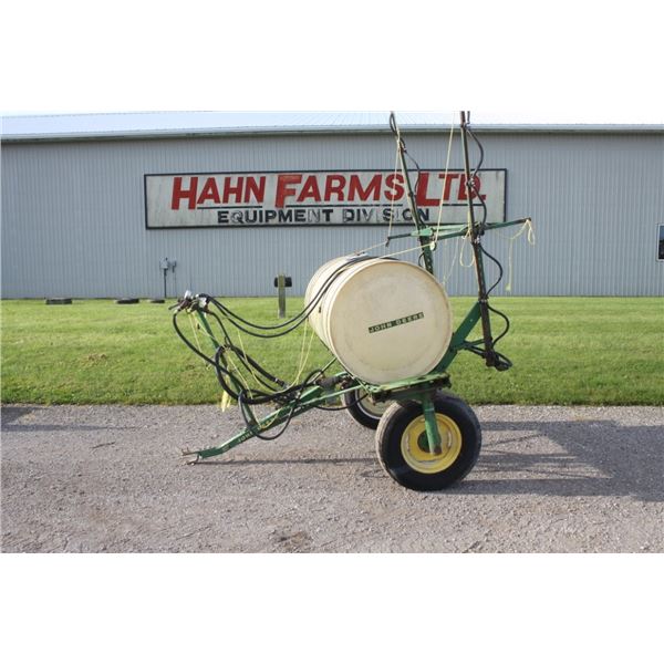 JD 32B single axle trail sprayer, pto pump
