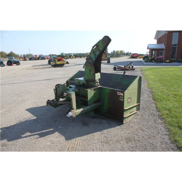 JD 91" single auger snowblower, hydraulic turn
