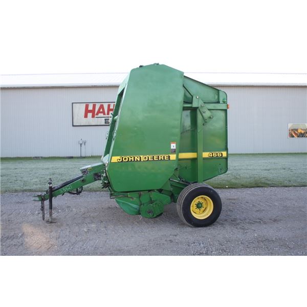 JD 466 4x6 round baler, silage special, monitor, rebuilt pick-up