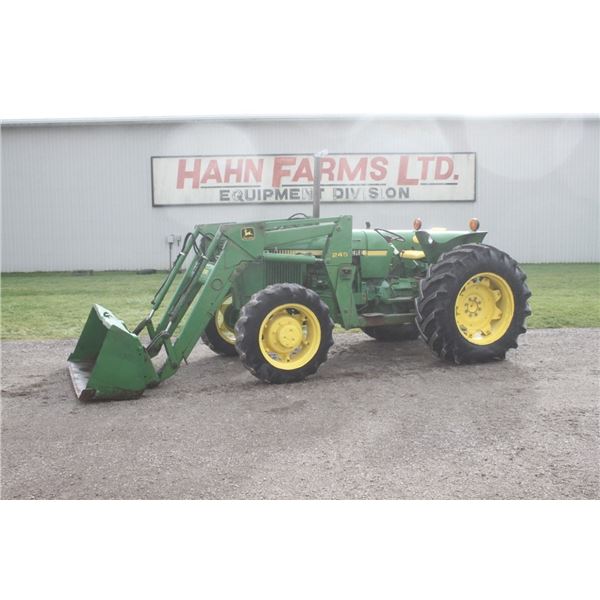 JD 2350 4wd tractor, 245 SL loader, 6884 hours