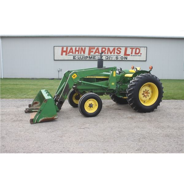 JD 1120 2wd tractor, 48 QT loader, 9766 hours