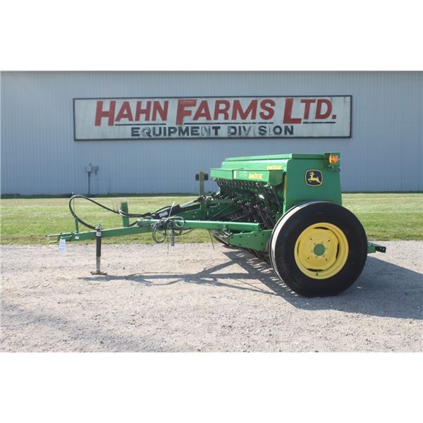 JD 450 18 run grain drill, grass box, press wheels, lights