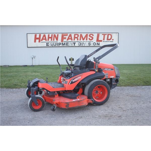 Kubota ZD1511 zero turn mower, diesel, rops