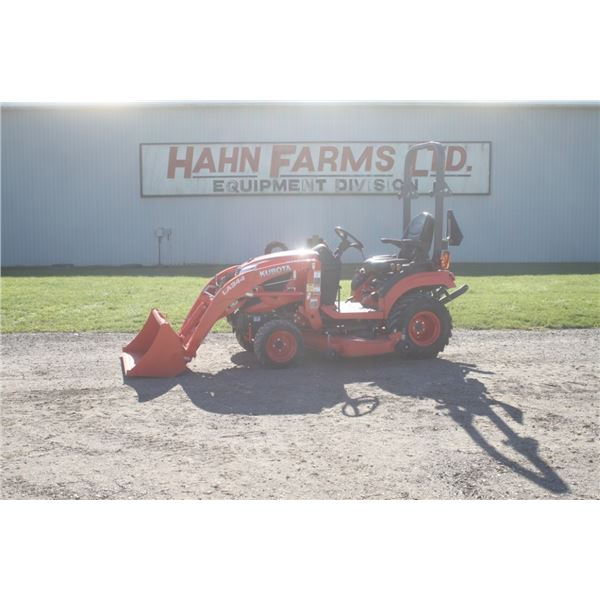 Kubota BX2380 4wd compact tractor, LA344 loader, 60" mid mount drive over deck, 766 hours