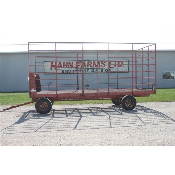 Forage King 20' thrower wagon, mesh floor, Horst double reach under carriage
