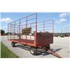 Image 3 : Forage King 20' thrower wagon, mesh floor, Horst double reach under carriage