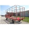 Image 6 : Forage King 20' thrower wagon, mesh floor, Horst double reach under carriage