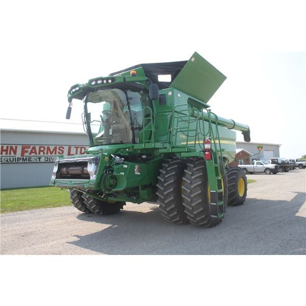 2018 JD S780 4wd combine, premium cab w/leather trim, 1660 hours