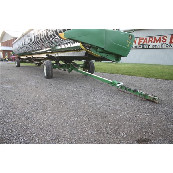 Horst 45' 4 wheel steer header carrier wagon, light kit