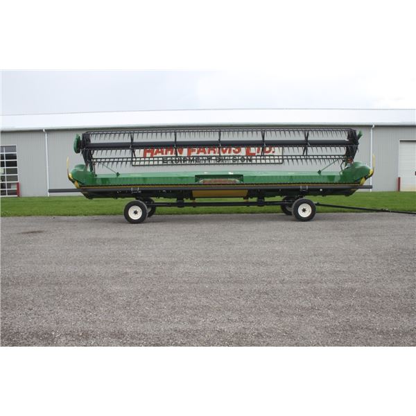 2022, JD RD30F 30' flex draper, dual drive knife, (Header Carrier Wagon is NOT INCLUDED)