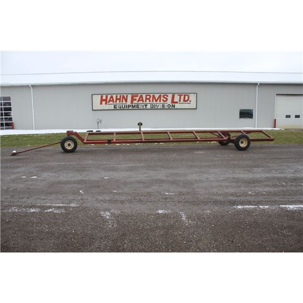 Mauer 30' high speed header carrier wagon with dolly