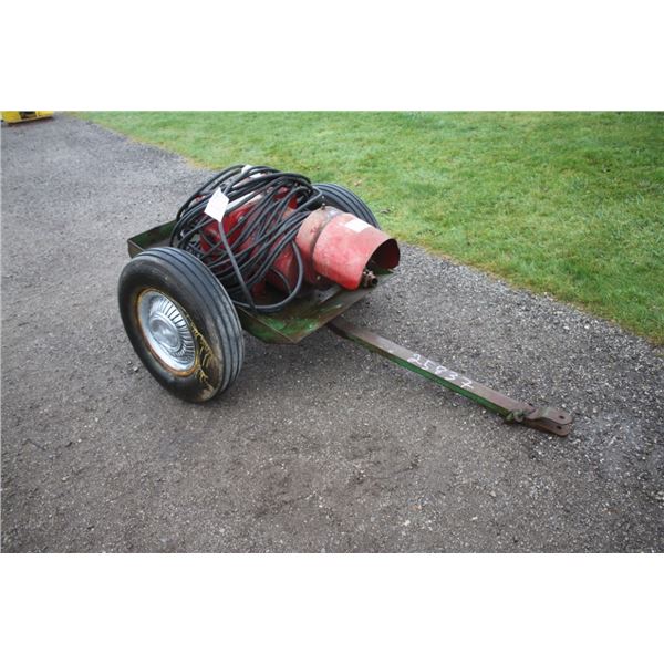 Winco pto generator on trailer, with cord