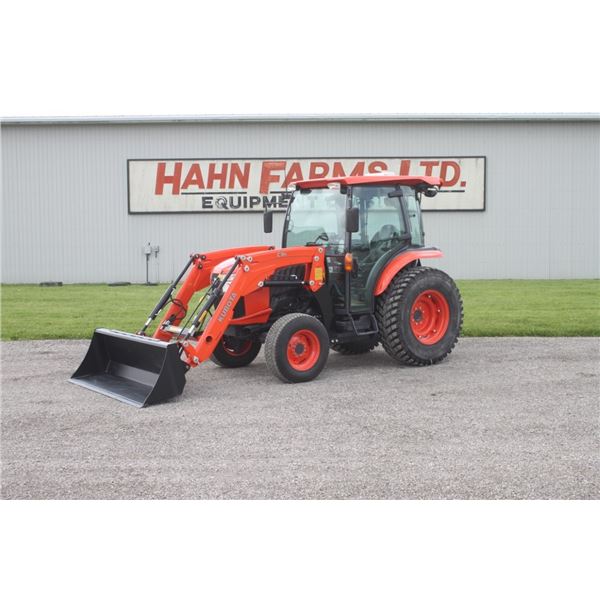 Kubota L6060 4wd tractor, C18S self-leveling loader, 2352 hours