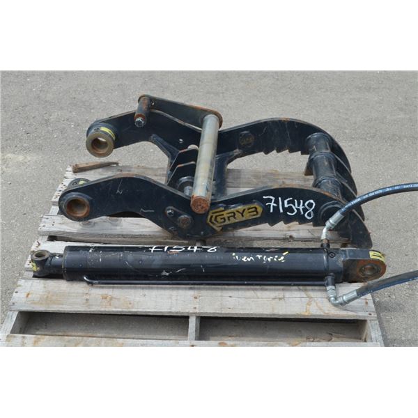 GRYB hydraulic thumb assembly to fit excavator, part number P4B075-36L-Q80-B