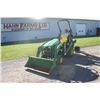 Image 2 : JD 1025R 4wd compact tractor, 120R loader, 260B backhoe attachment with thumb, 381 hours