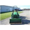 Image 3 : JD 1025R 4wd compact tractor, 120R loader, 260B backhoe attachment with thumb, 381 hours