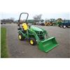 Image 3 : 2021, JD 1025R compact tractor, 120R loader, 36 hours