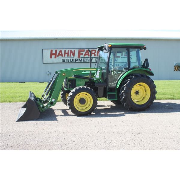 JD 5420 4wd tractor, cab, air, Alo X3 loader, 2699 hours