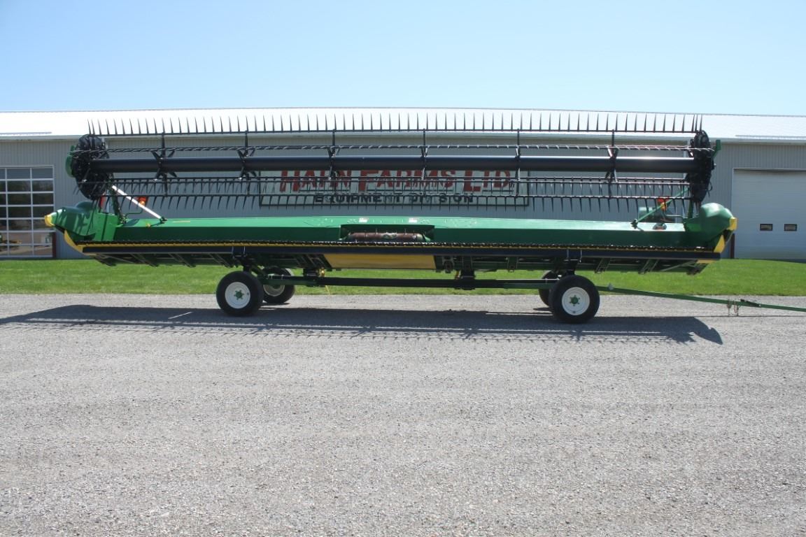 2018, JD 635FD 35' flex draper head, dual drive knife (Header carrier ...