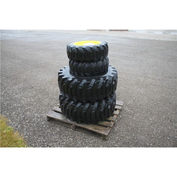 Set of 4 -JD compact tractor wheel and tire assemblies