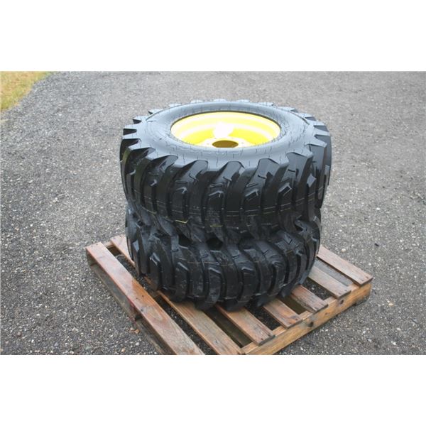 set of  2 -JD rear tire assemblies to fit compact tractor