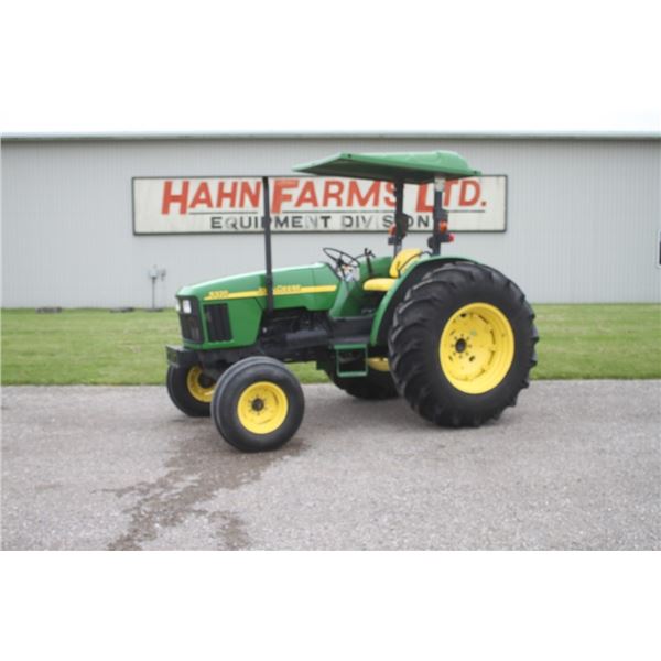 JD 5320 2wd tractor, canopy, 3650 hours