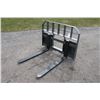 Image 2 : Challenger 3700 lbs standard pallet fork, 42" tines, universal skidsteer QT, New and Unused