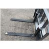 Image 6 : Challenger 3700 lbs standard pallet fork, 42" tines, universal skidsteer QT, New and Unused