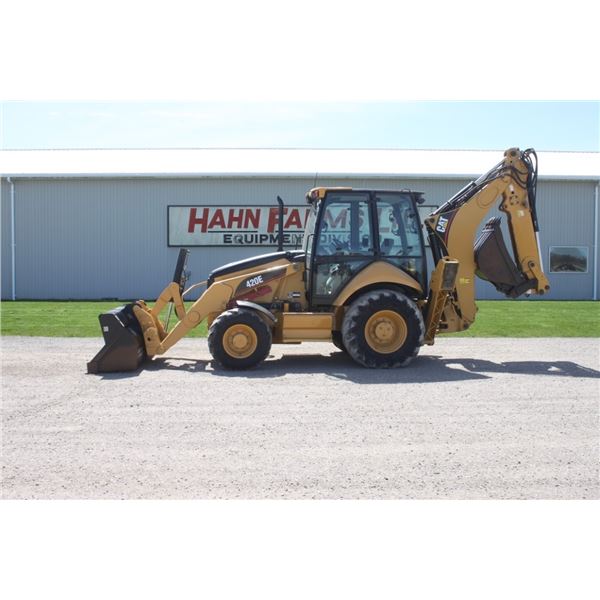 Caterpillar 420E 4wd backhoe, cab,air, Extenda-hoe, 4613 hours
