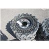 Image 5 : Earth Force set of 4 30x10-16 solid tires on 8 bolt rims to fit skidsteer