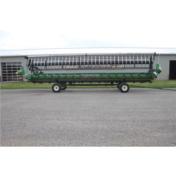 JD 635F 35' Hydraflex head, low Dam, AWS air reel (Header Carrier wagon IS NOT INCLUDED)