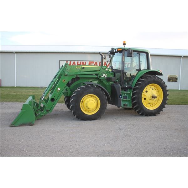 2018, JD 6145M 4wd tractor, 640R SL loader, 1800 hours