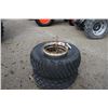 Image 1 : A pair of 16.9-24 T-rail duals, turf tires