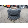 Image 2 : A pair of 16.9-24 T-rail duals, turf tires