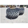 Image 3 : A pair of 66x43.00-25 NHS Terra-Tire, sod tires