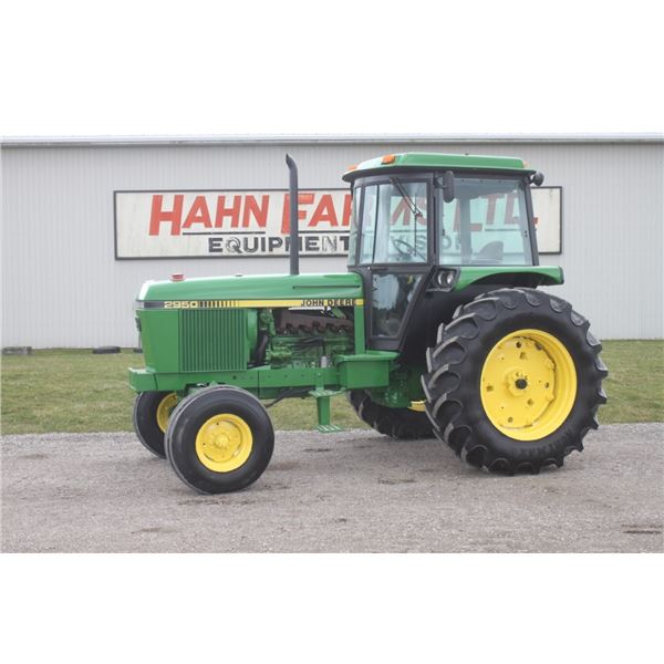 JD 2950 2wd tractor, cab, air,  5663 hours