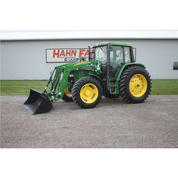 JD 6400 4wd tractor,  cab, air, New X4 loader