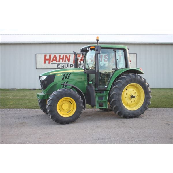 JD 6115M 4wd tractor,  cab, air, 24speed, AutoQuad, 1796 hours