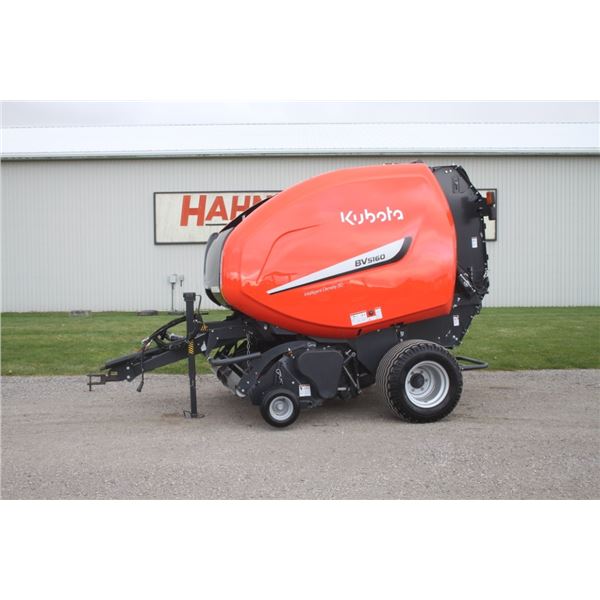 2022, Kubota BV 5160  round baler, net wrap, cutter