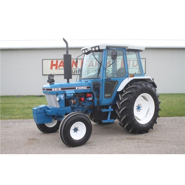 Ford 6610 II 2wd tractor, cab, air, 6989 hours